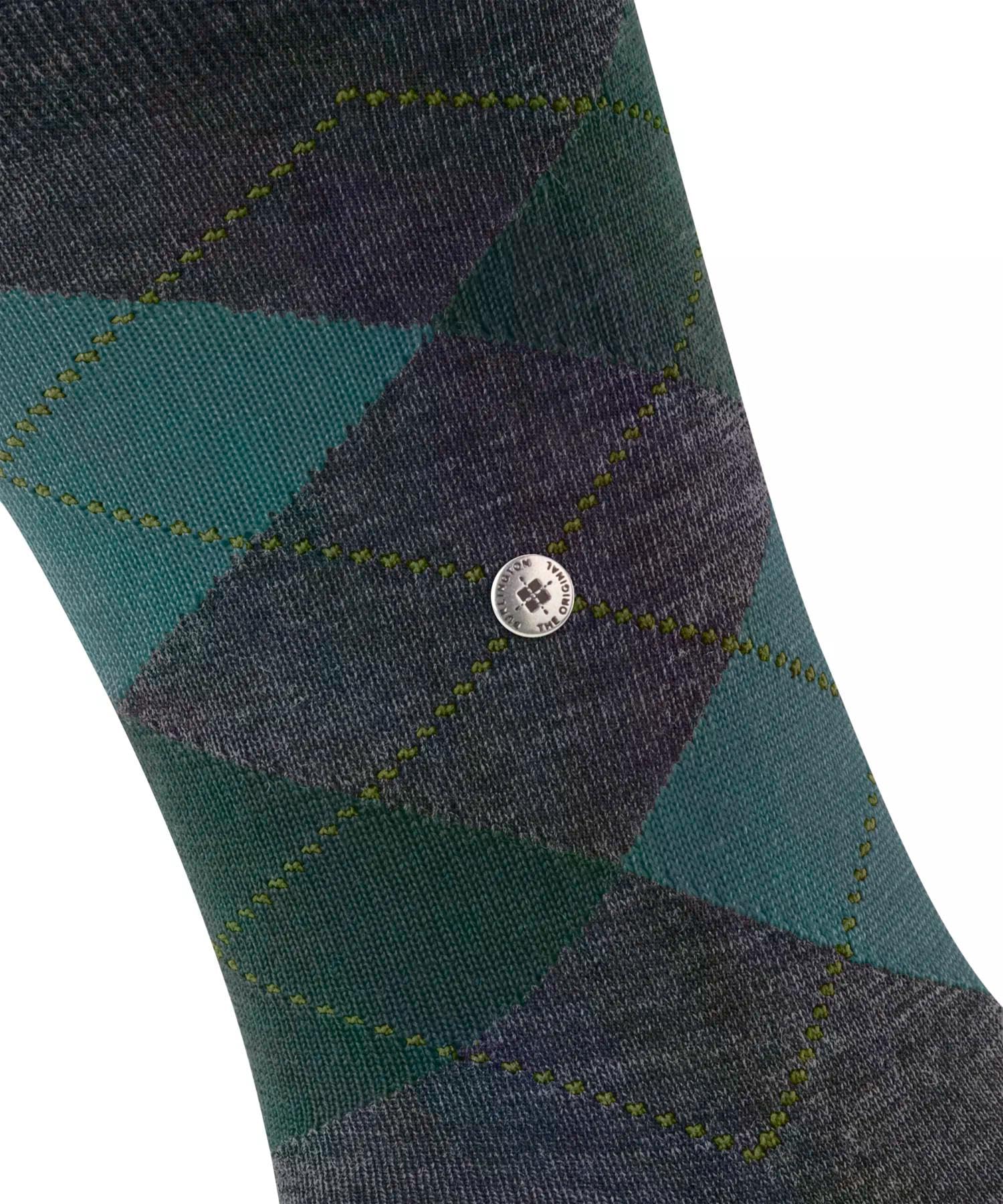 burlington-edinburgh-melange-chaussettes-homme-laine-fantaisie-bleu-cobalt-6273- image 4