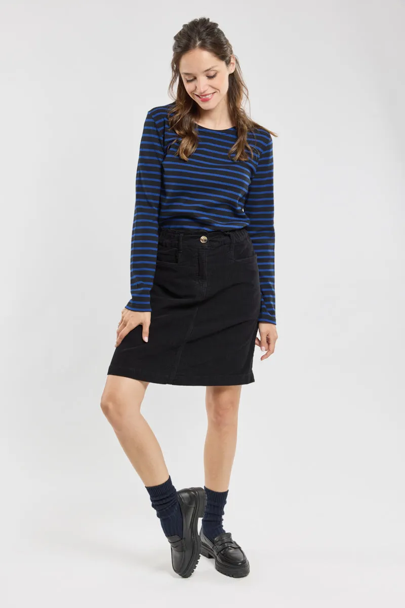 armor-lux-jupe-courte-en-velours-femme-100-coton image 1
