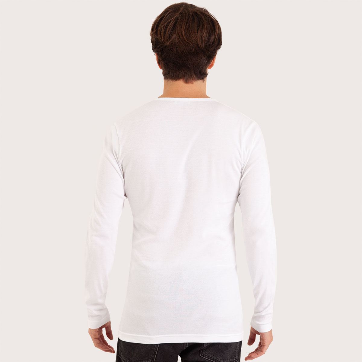eminence-3v18-tee-shirt-col-v-manches-longues-pur-coton image 3