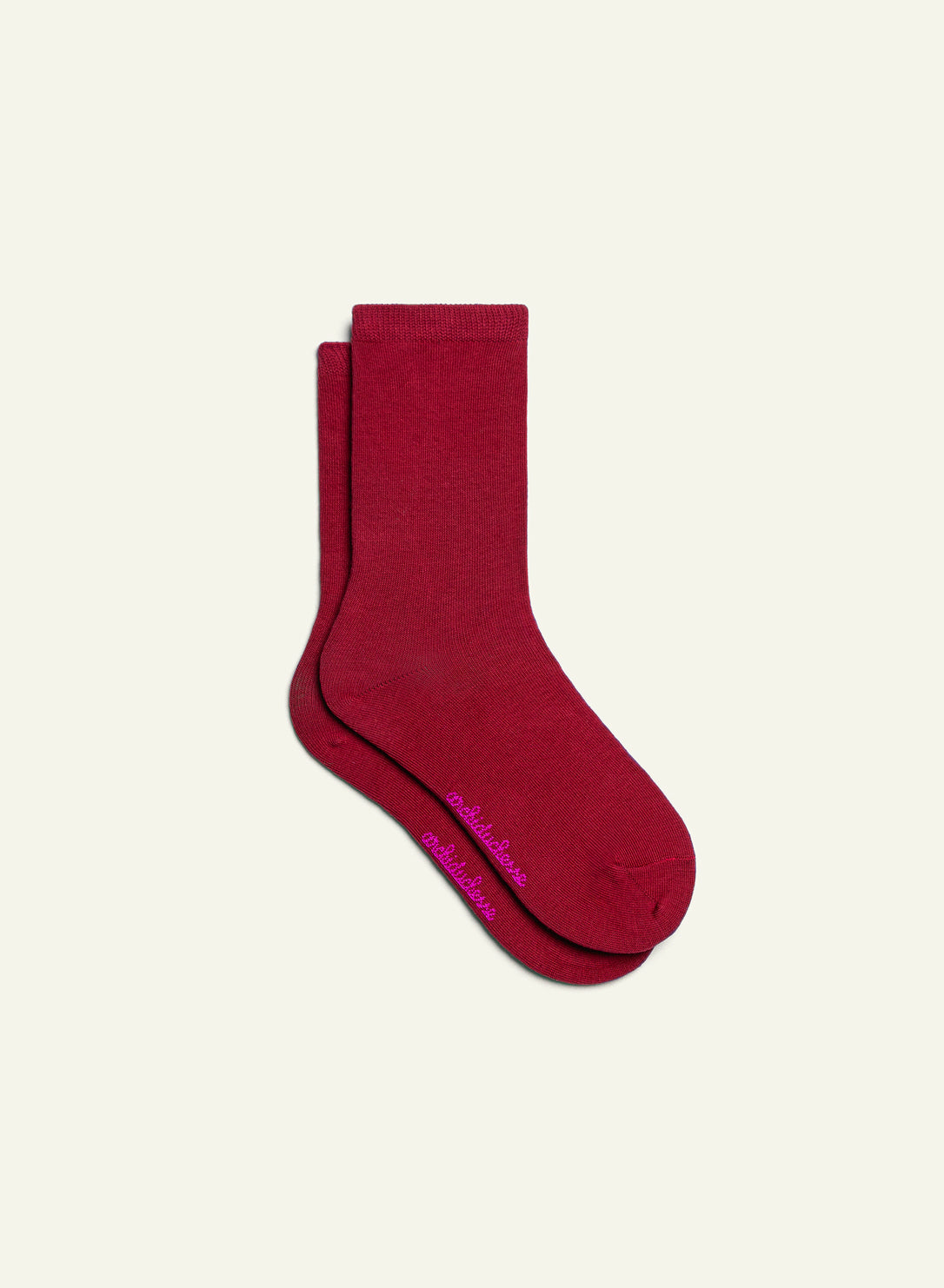 archiduchesse-scarlett-o-lala-chaussettes-courtes-coton-rouge image 2