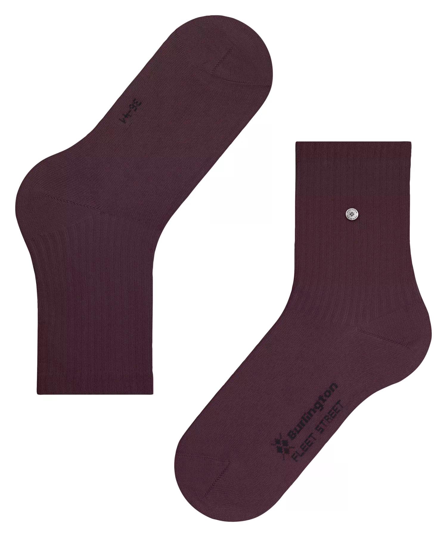 burlington-fleet-street-femme-chaussettes-coton-unies-rouge-claret-8375-36-41 image 7
