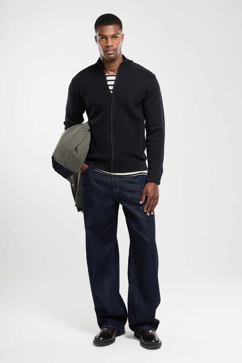 armor-lux-cardigan-homme-zipp-maille-haute-densit image 3