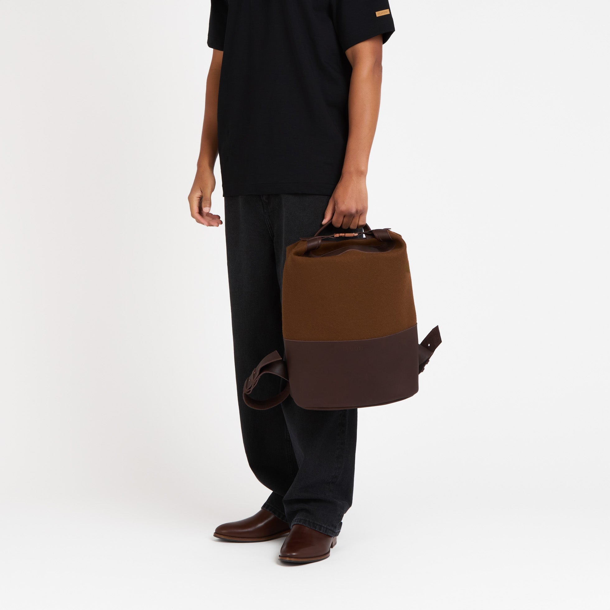 atelier-tuffery-sac-dos-causses-cuir-laine-fran-aise-chocolat image 7