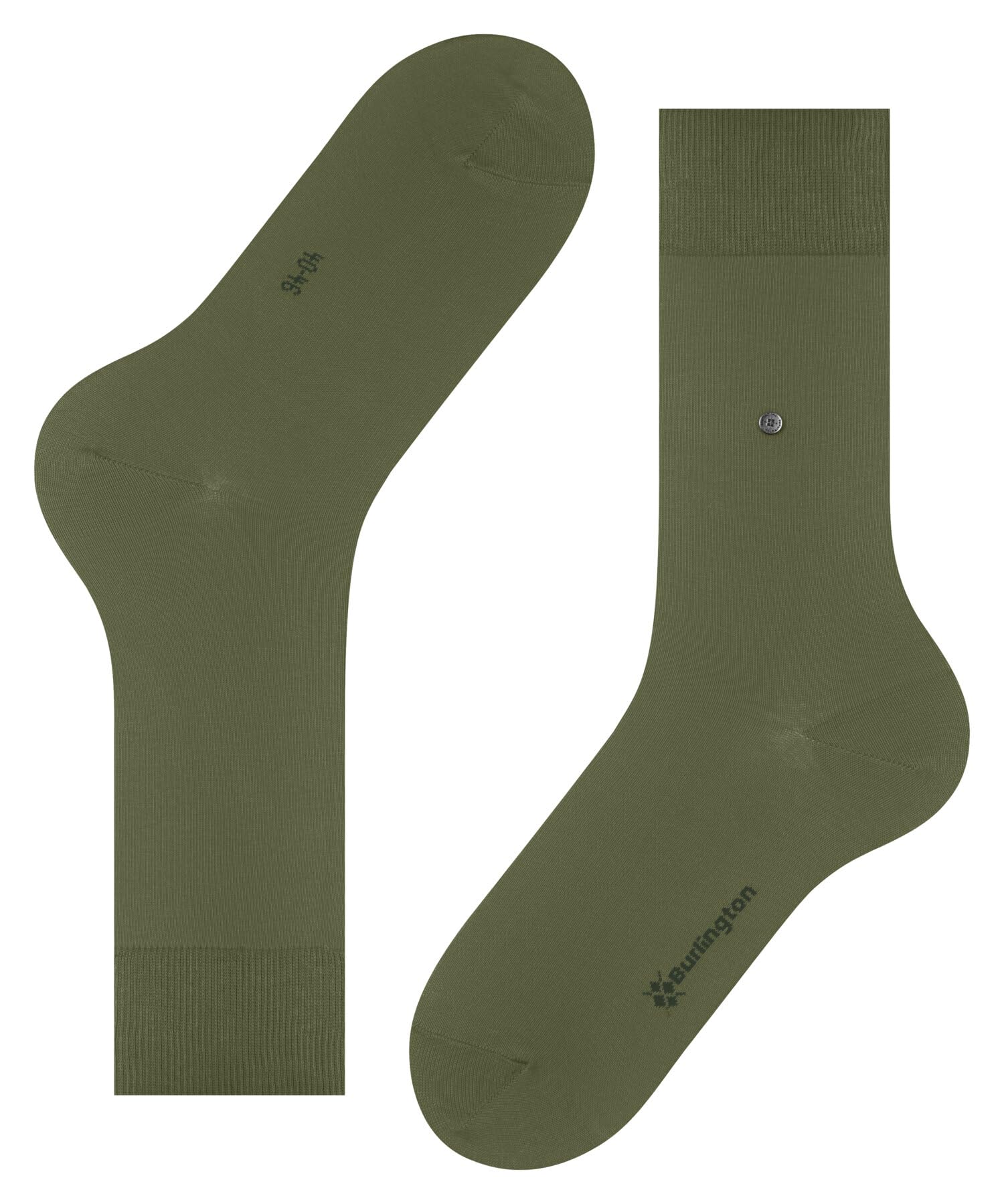 burlington-lord-chaussettes-homme-coton-uni-vert-salvia-7472 image 5