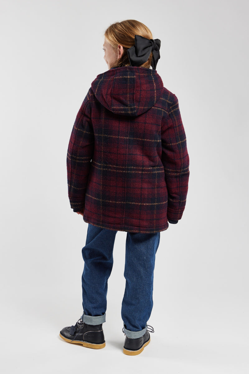 armor-lux-duffle-coat-carreaux-kids-drap-de-laine image 2