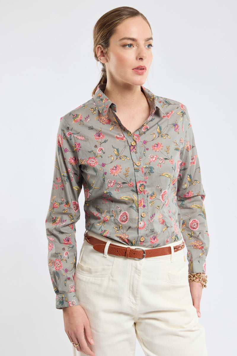 armor-lux-chemisier-fleuri-femme-coton-manches-longues image 1