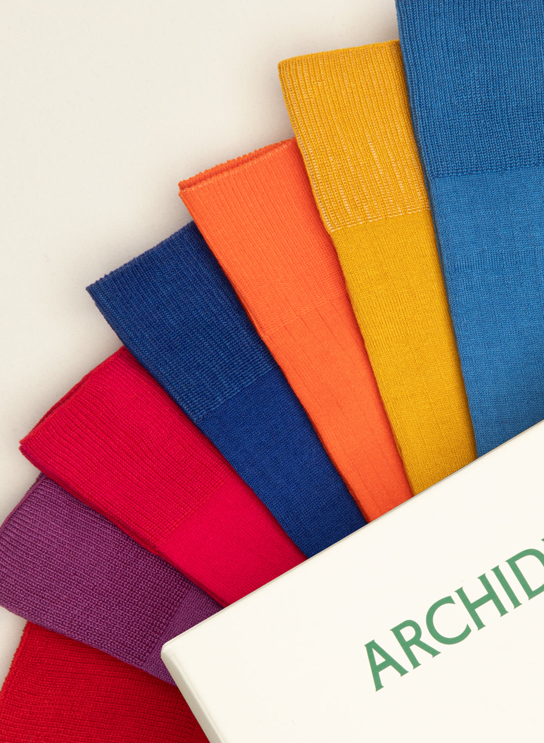 archiduchesse-semainier-happy-colors-de-luxe-7-chaussettes-mi-hautes-coton-merce image 3