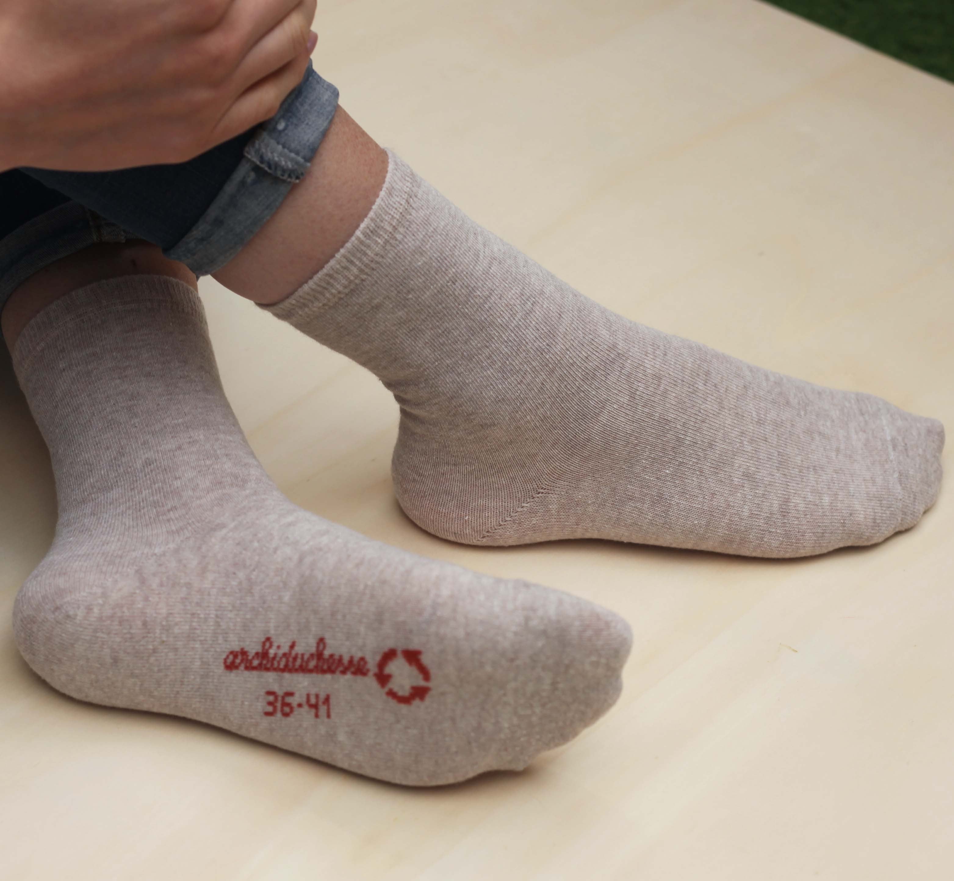 archiduchesse-greige-ta-thunberg-chaussettes-courte-recycl-e image 7