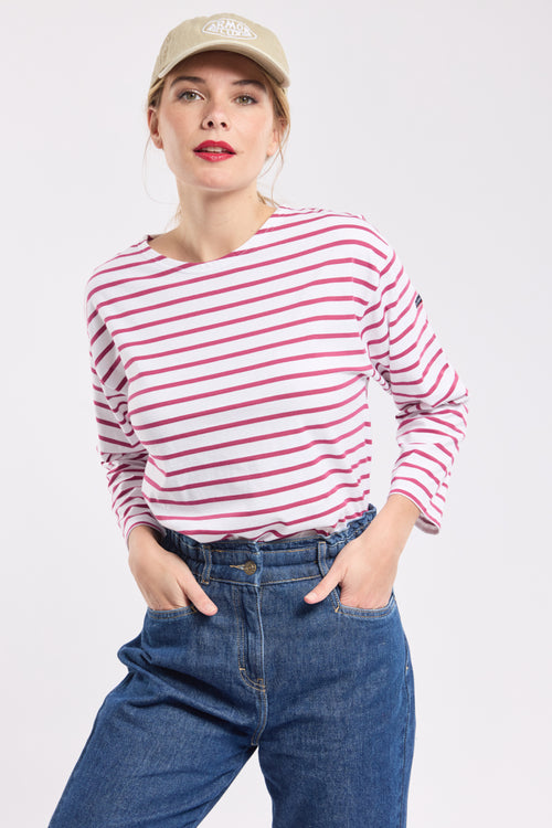 armor-lux-marini-re-femme-manches-3-4-ray-e-coton image 2