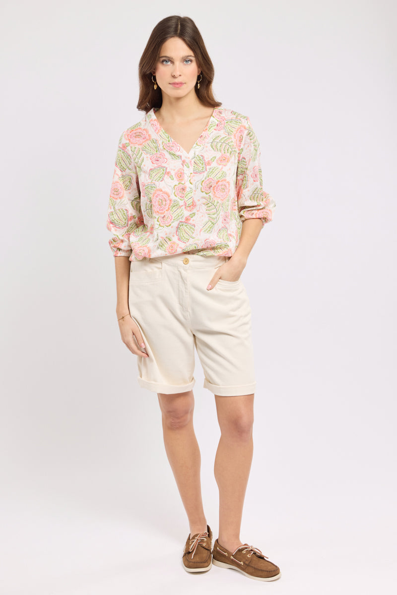 armor-lux-blouse-imprim-e-florale-femme-100-coton image 1