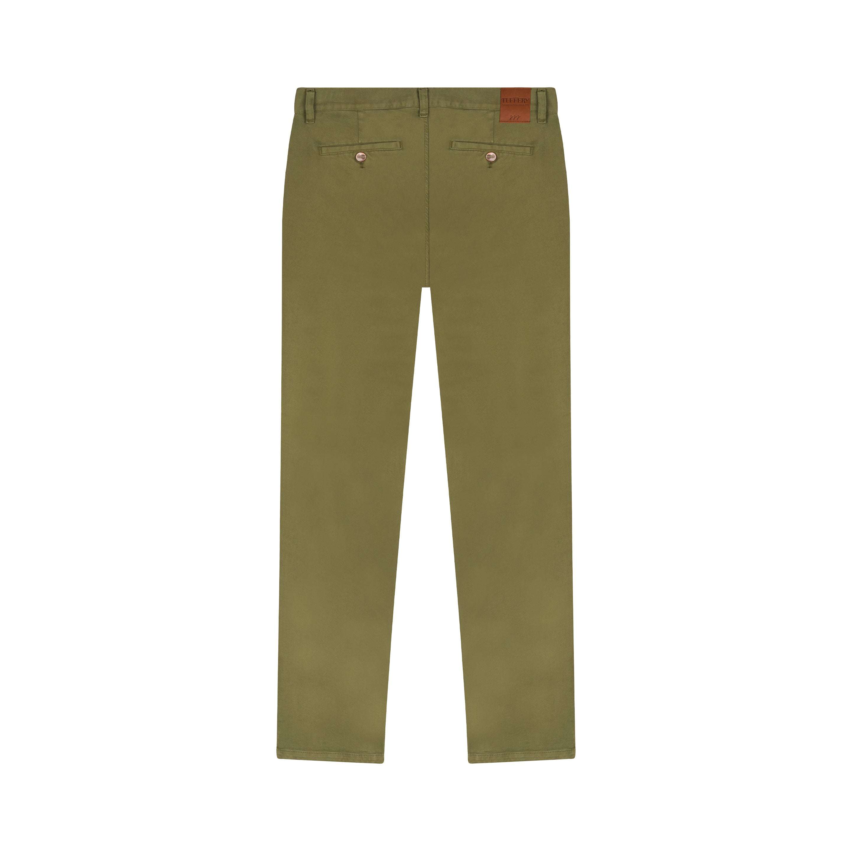 atelier-tuffery-chino-ernest-droit-ajust-kaki-coton-homme image 3