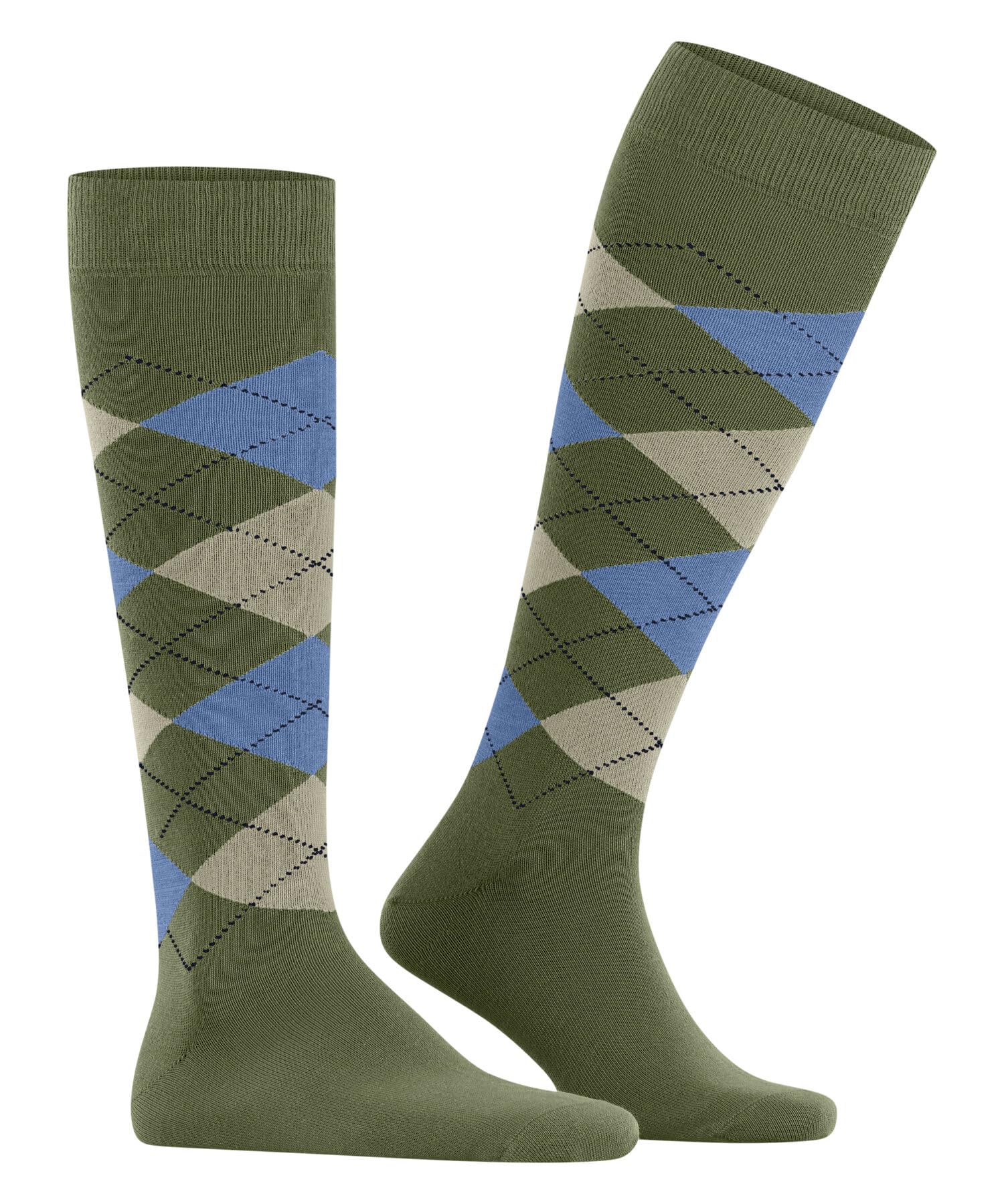 burlington-king-chaussettes-longues-homme-coton-vert-salvia-7472-40-46 image 3
