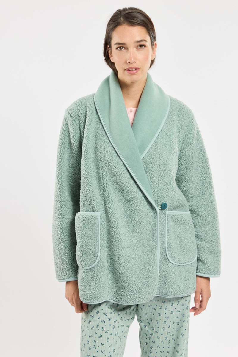 armor-lux-robe-de-chambre-courte-femme-poches image 1