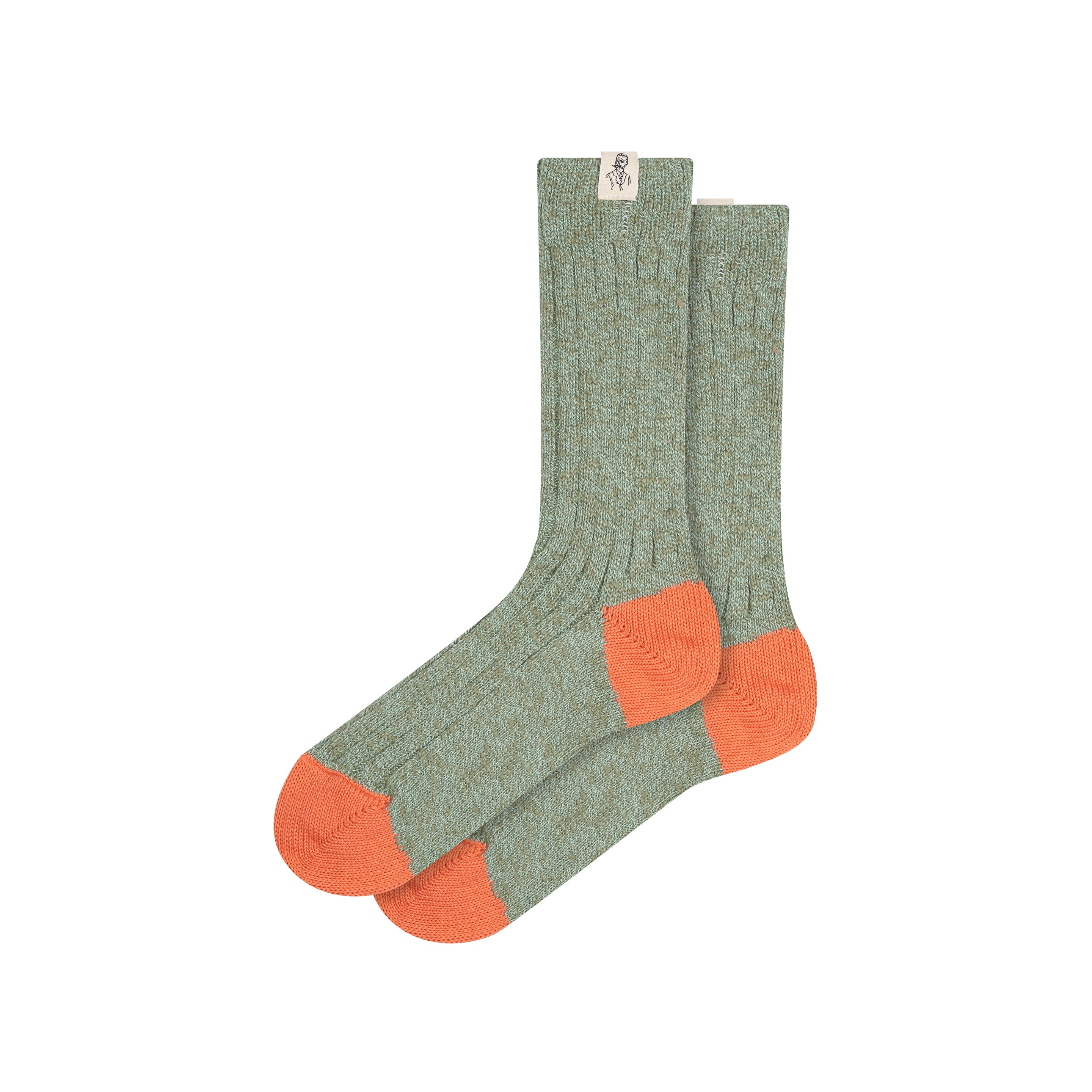 atelier-tuffery-chaussettes-paisses-unisexes-vertes image 3