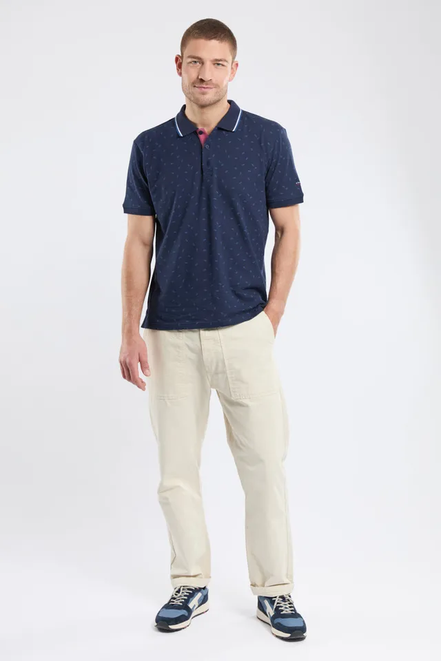 armor-lux-polo-micro-motifs-maille-piqu-e-homme image 1