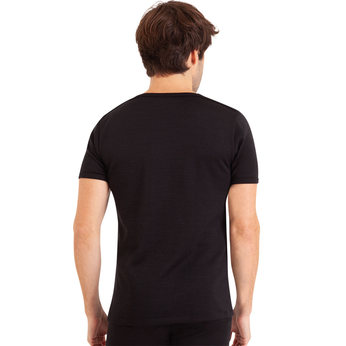 eminence-tee-shirt-ligne-chaude-col-rond-manches-courtes-noir-homme image 2