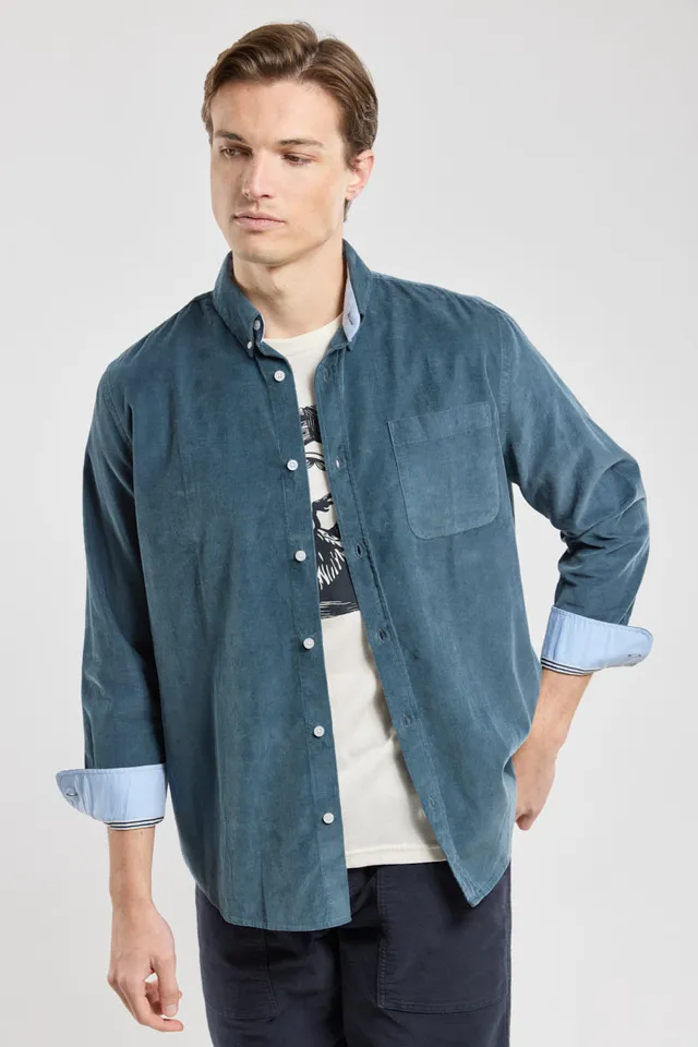 armor-lux-chemise-confort-homme-velours-ras-100-coton image 1