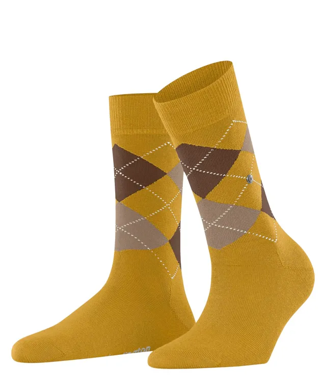 burlington-marylebone-chaussettes-opaque-femme-laine-vierge-motif-argyle image 1