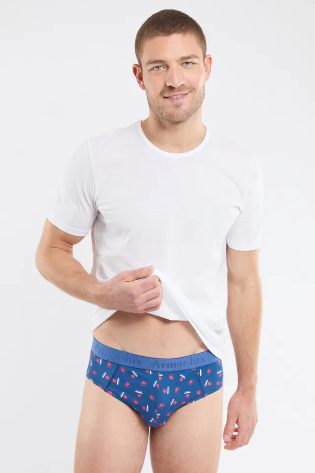 armor-lux-slip-homme-imprim-pompom-coton-lasthanne image 1