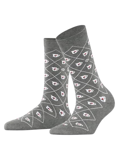 burlington-teatime-chaussettes-femme-coton-respirant-motif-tasse-th-argyle image 8