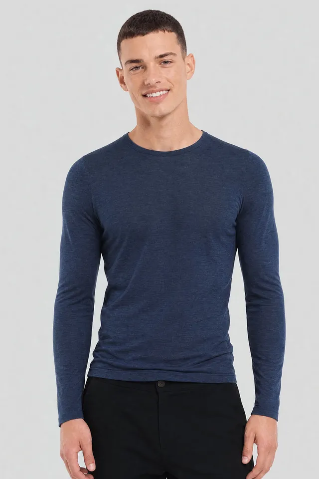 armor-lux-t-shirt-manches-longues-homme-laine-et-soie-2 image 1