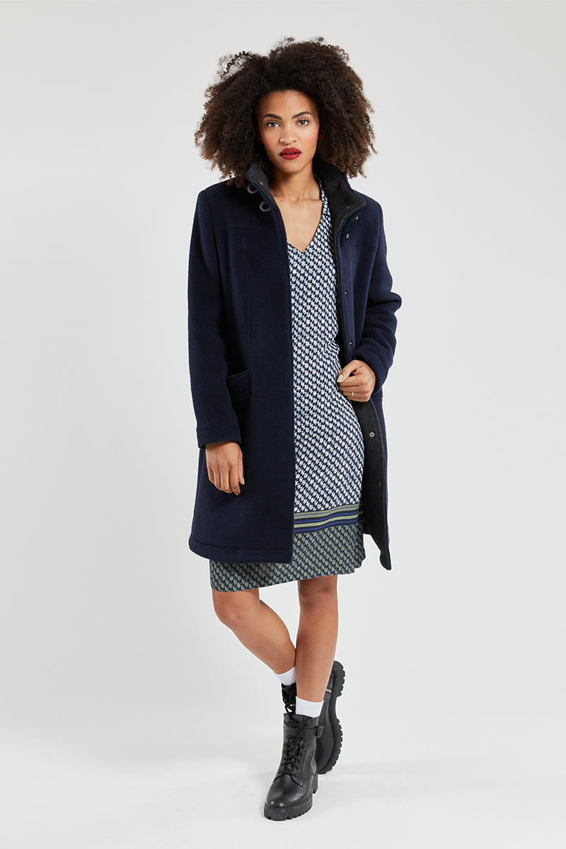 armor-lux-manteau-long-femme-drap-de-laine-brandebourgs image 1