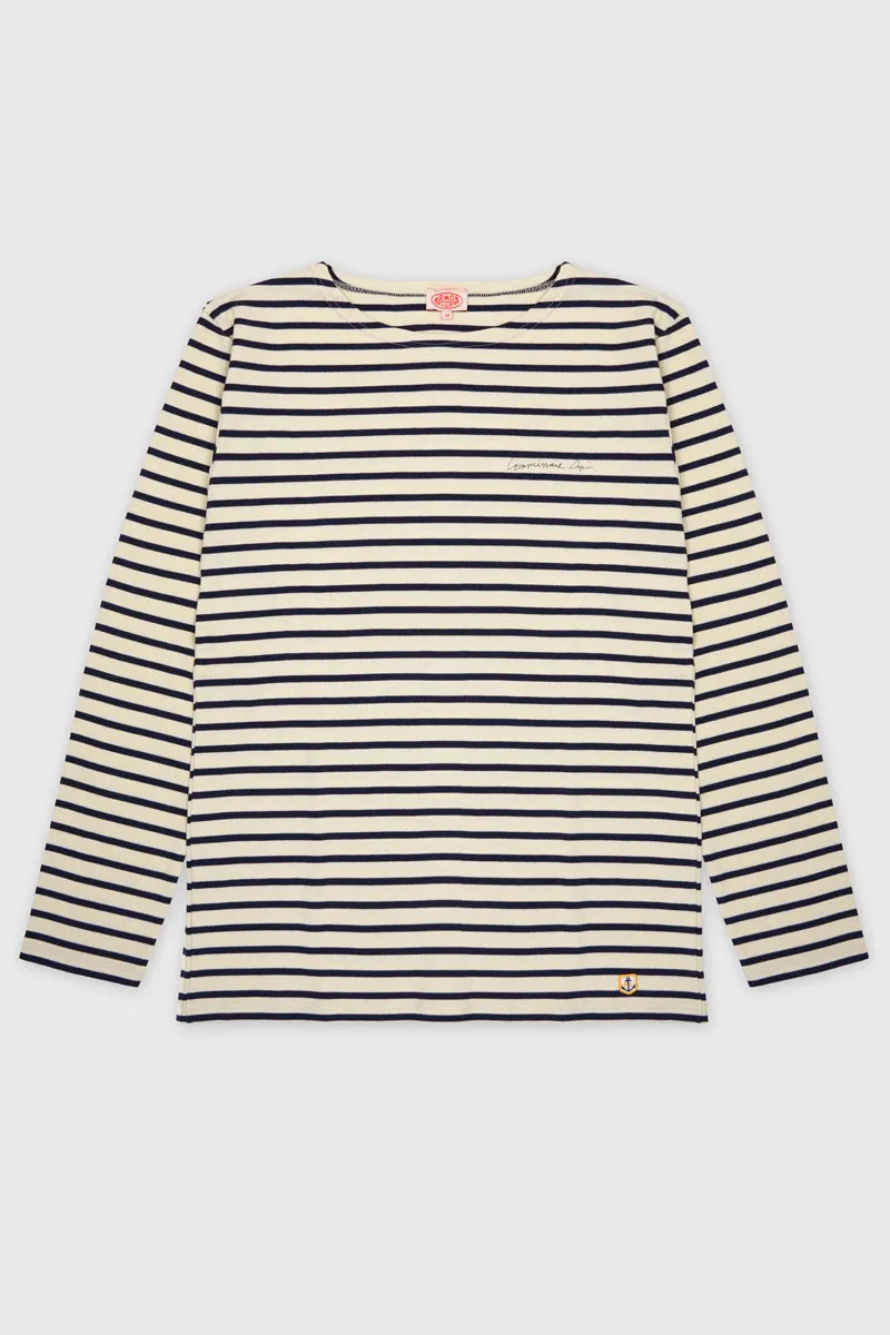 armor-lux-marini-re-homme-commissaire-dupin-marini-re-coton-col-bateau image 1