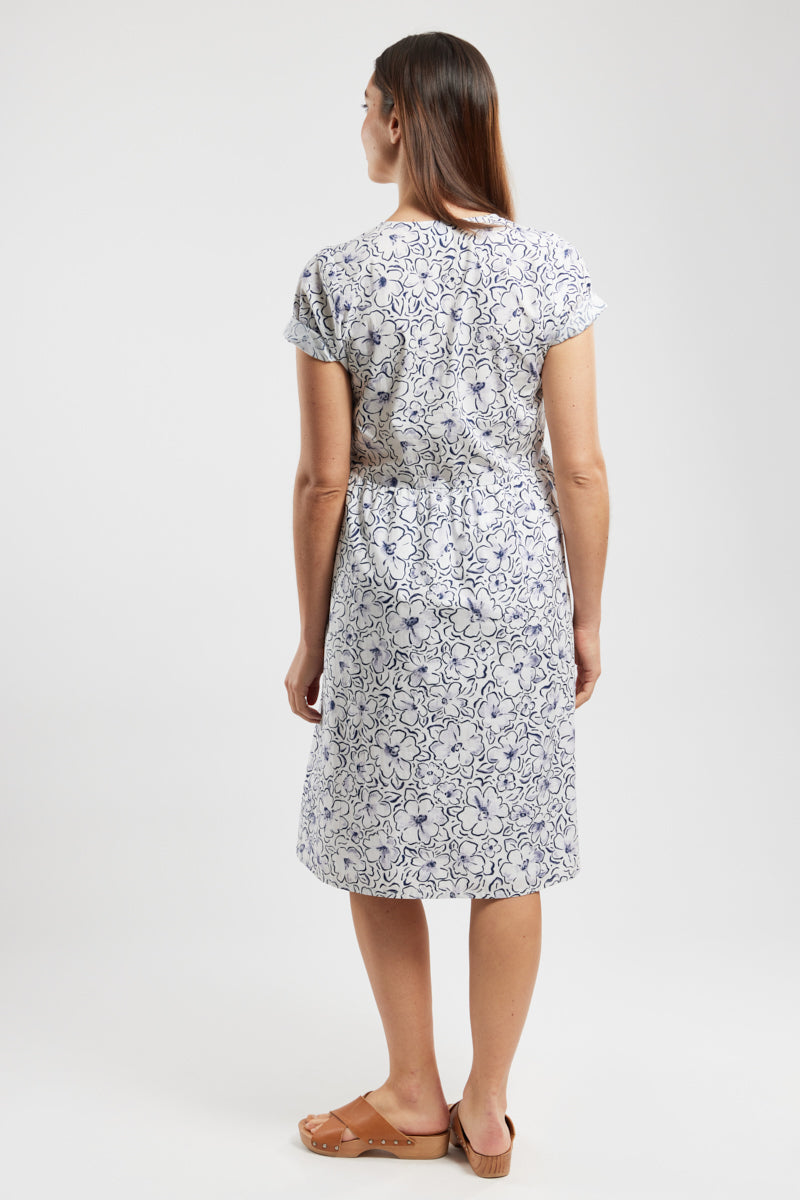armor-lux-robe-cache-coeur-fleurie-femme-coton-deauville image 3
