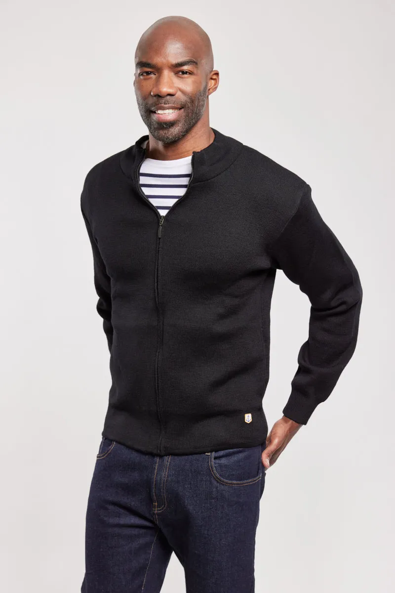 armor-lux-cardigan-plouescat-homme-100-laine-zipp-col-montant image 1