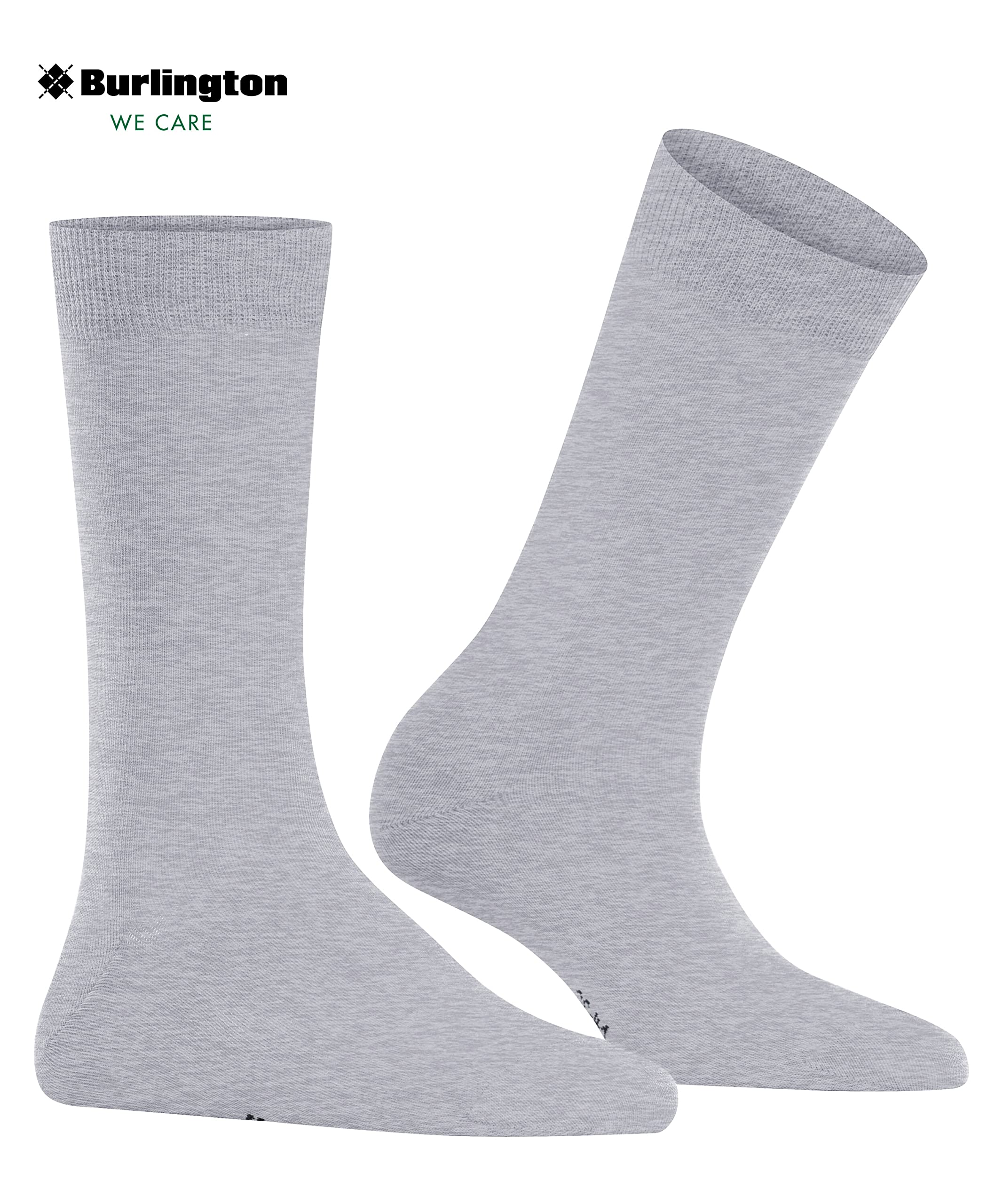 burlington-lady-chaussettes-femme-coton-gris-arctic-m-lange-36-41 image 4