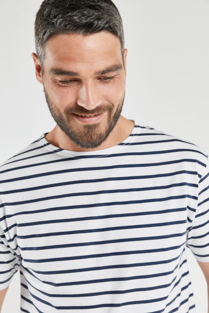 armor-lux-marini-re-homme-manches-courtes-coton-l-ger-classe-de-mer-2 image 2