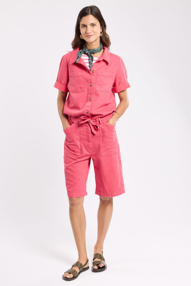 armor-lux-combishort-h-ritage-femme-coton-et-lyocell-col-chemise image 6