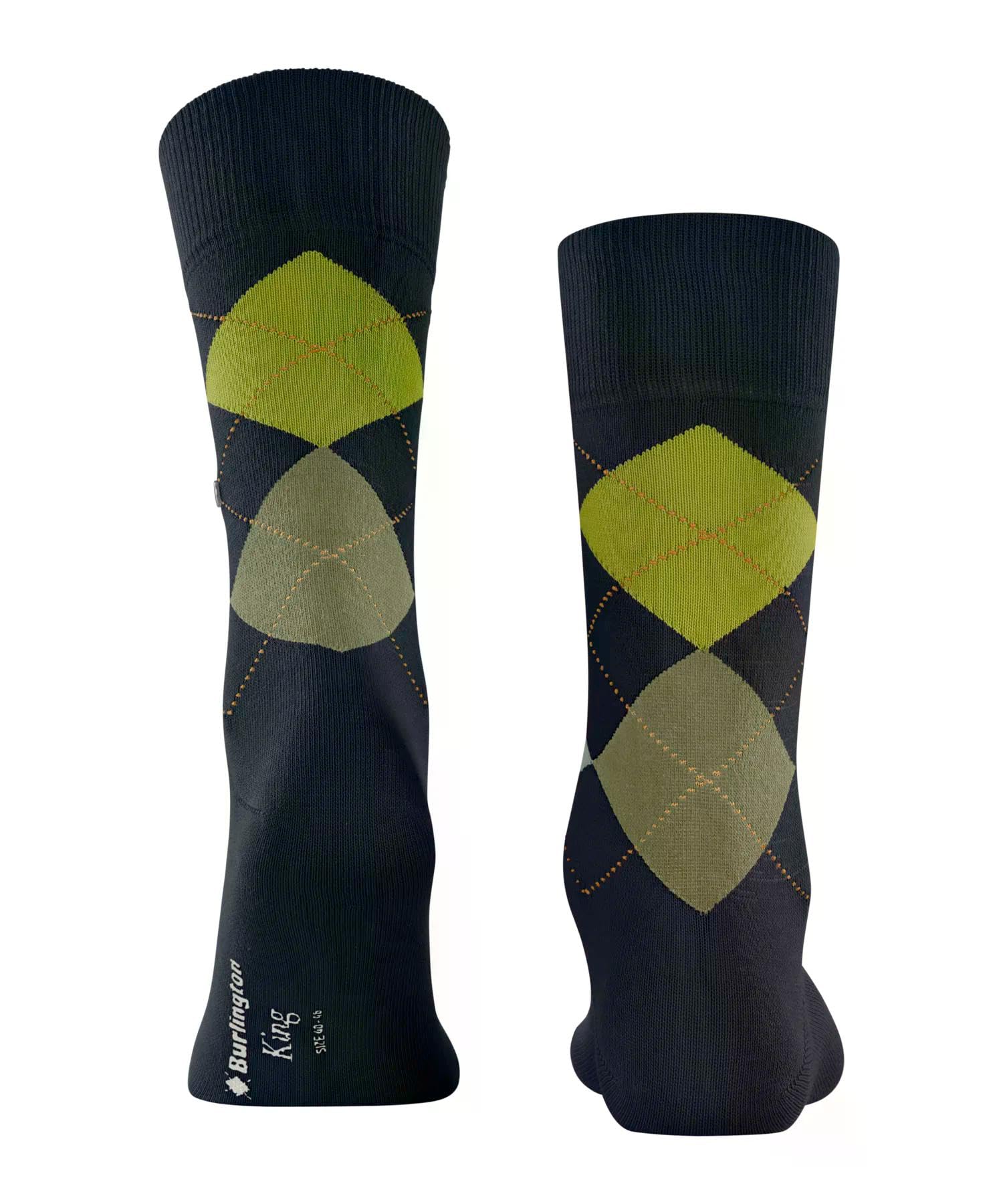 burlington-king-chaussettes-homme-coton-bleu-marine-6125-40-46 image 2