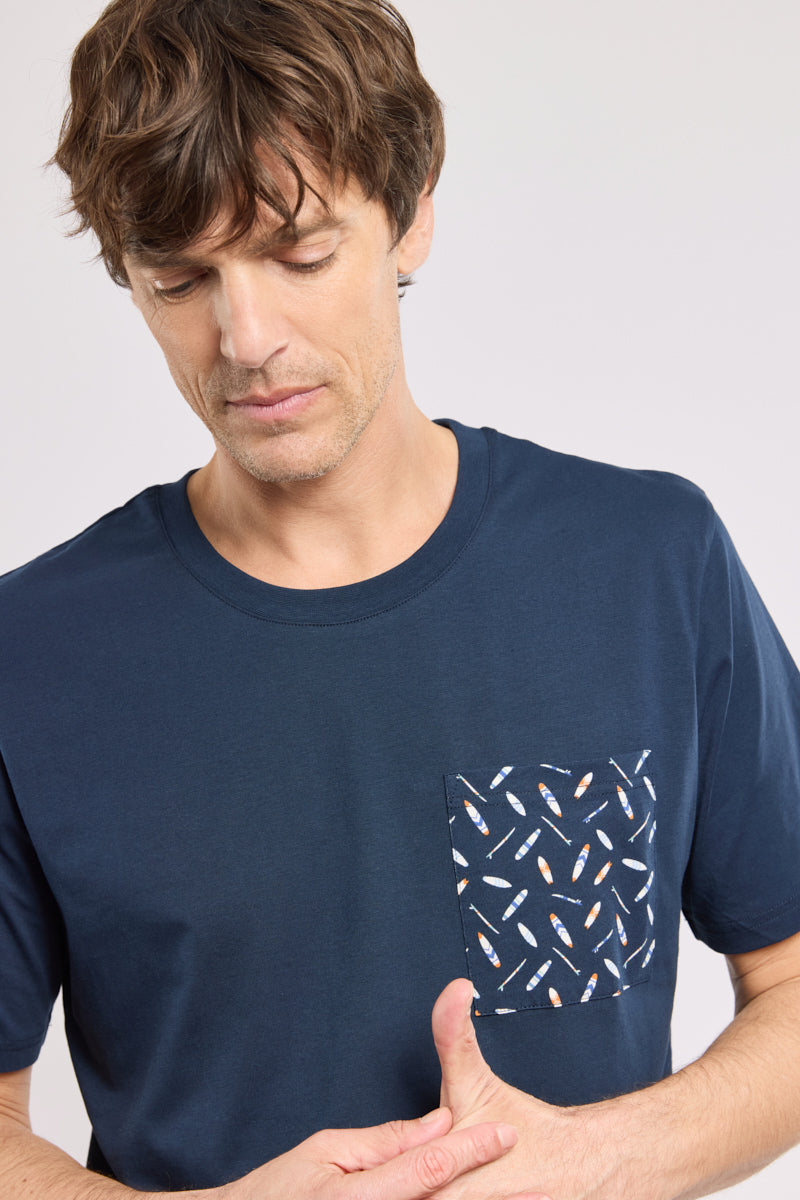 armor-lux-pyjama-short-imprim-coton-homme image 2
