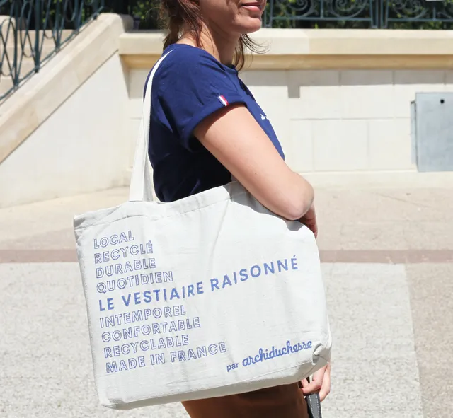 archiduchesse-le-cabas-raisonn-tote-bag-recycl-origine-france-garantie image 1
