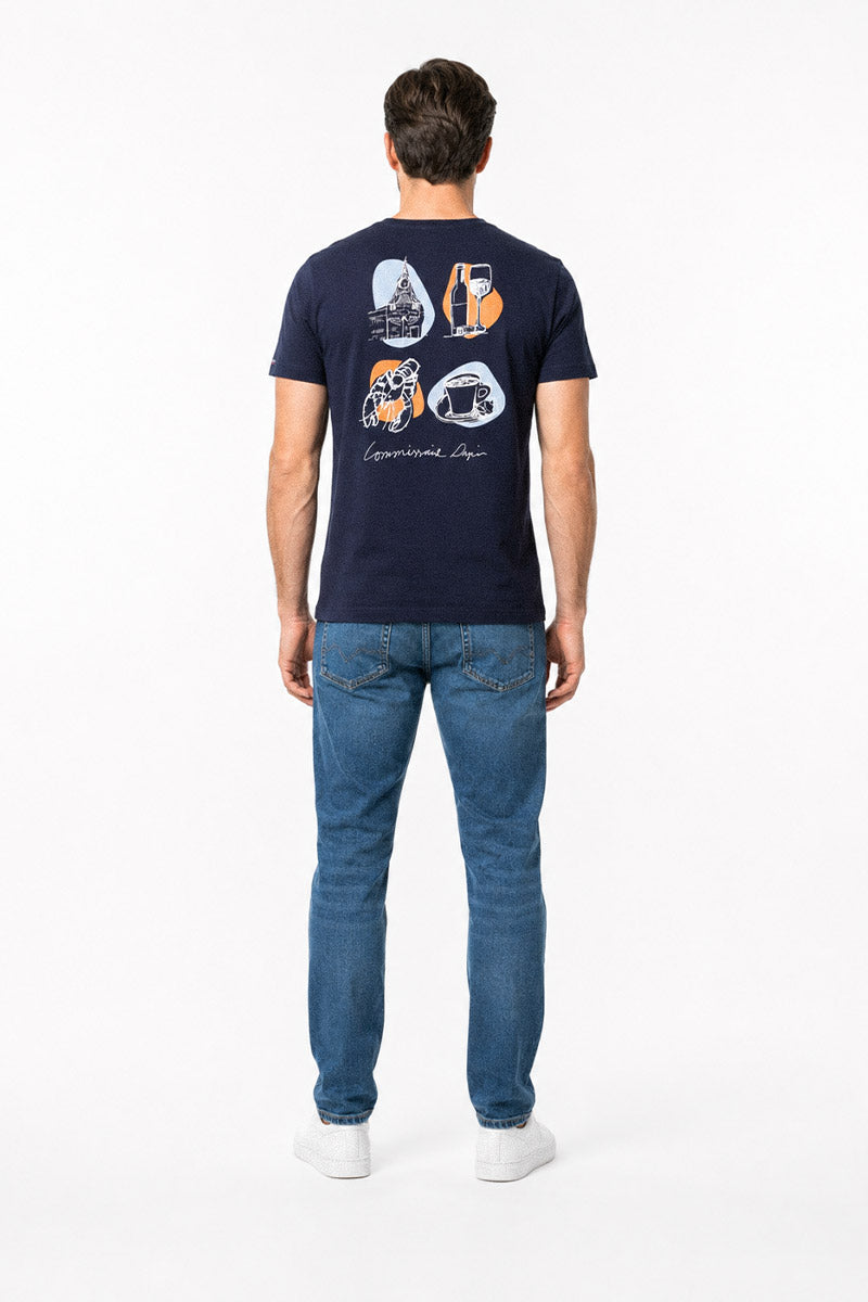 armor-lux-t-shirt-mixte-commissaire-dupin-coton image 4
