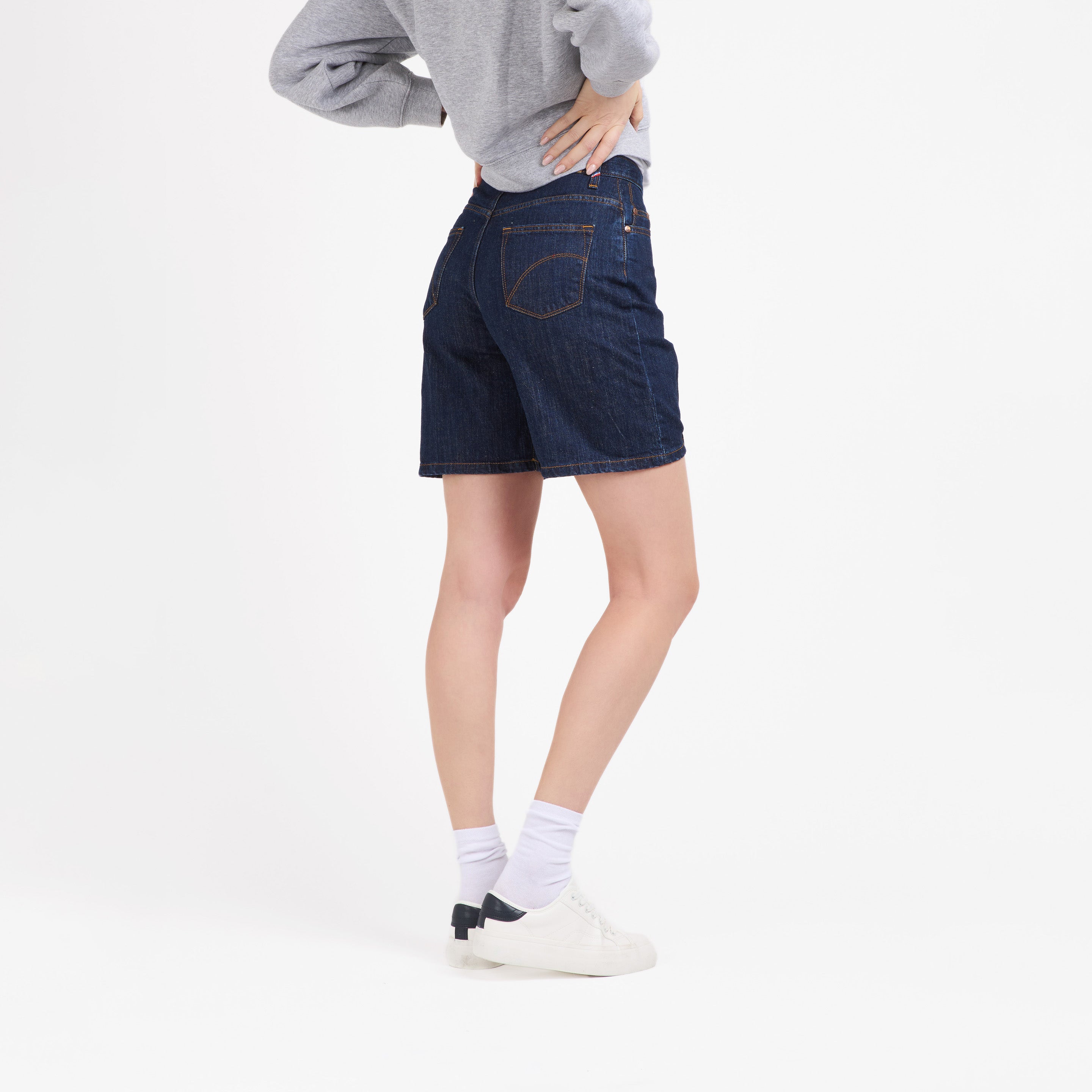 atelier-tuffery-short-aim-femme-taille-haute-jean-brut image 5