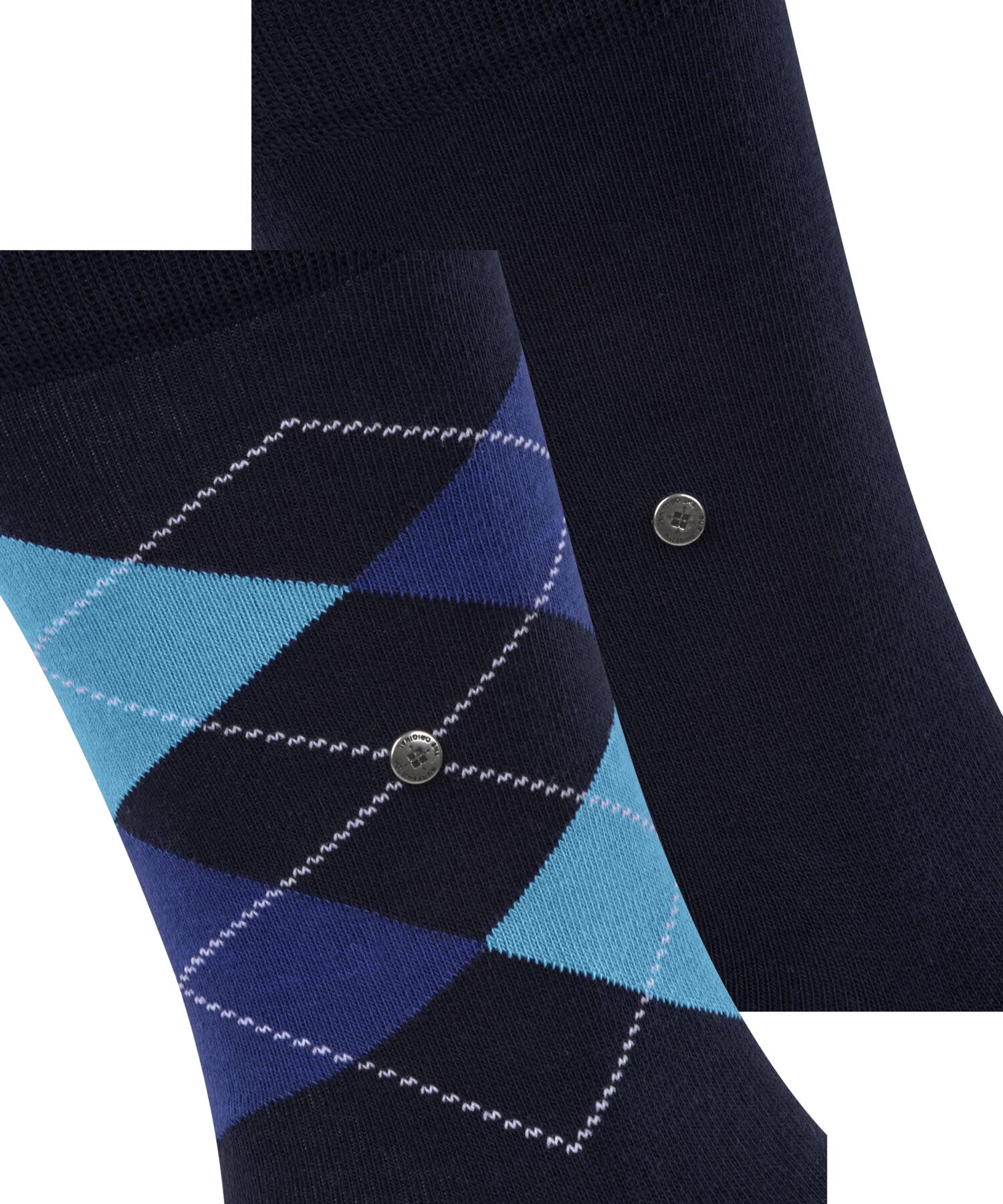 burlington-everyday-argyle-mix-chaussettes-homme-2-paires-bleu-marine-6121-40-46 image 3