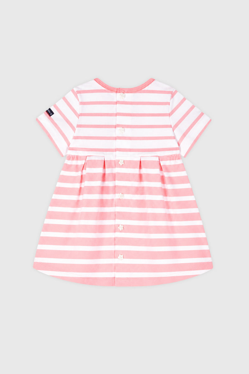 armor-lux-robe-ray-e-b-b-coton-l-ger-rose image 2