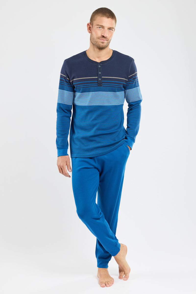 armor-lux-pyjama-jogging-coton-ray-homme image 1