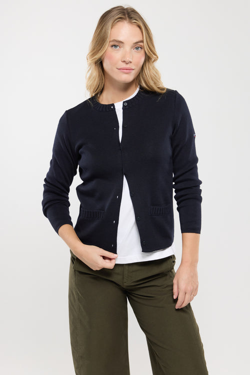armor-lux-cardigan-femme-laine-et-acrylique-col-rond-3 image 4