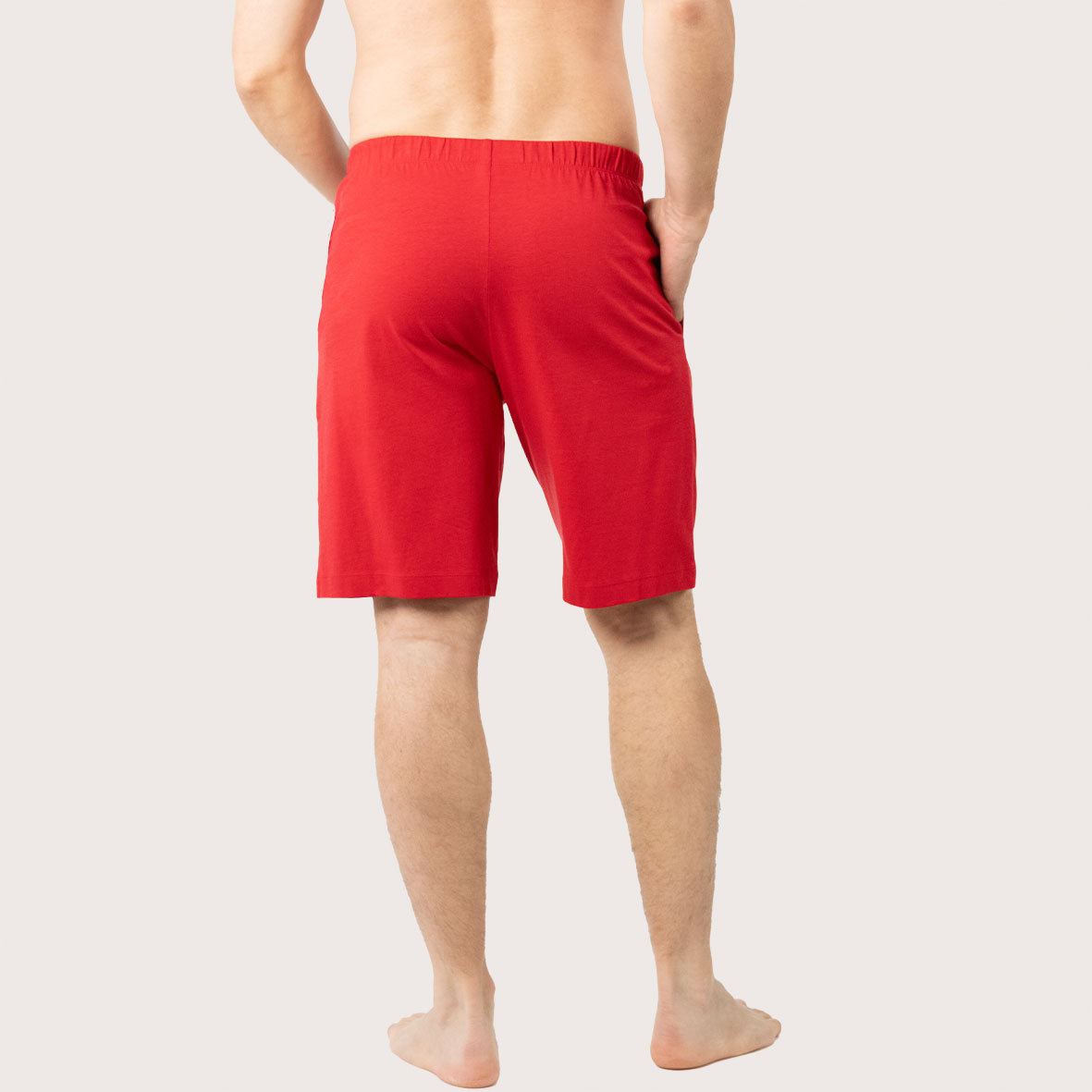 eminence-pyjama-court-col-t-boutonn-homme-casual-tee-shirt-short-rouge image 4