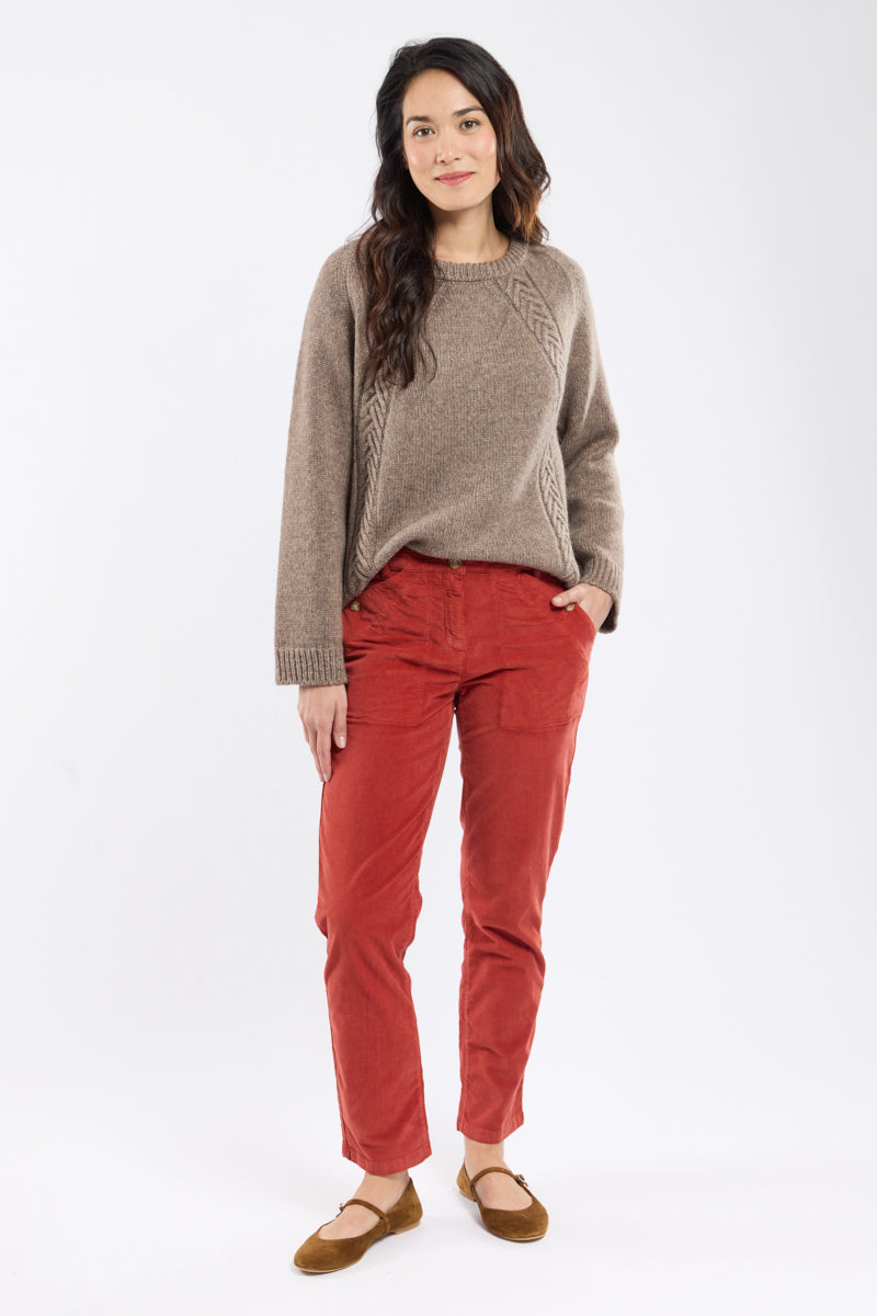armor-lux-pantalon-droit-femme-velours-coton-stretch image 1