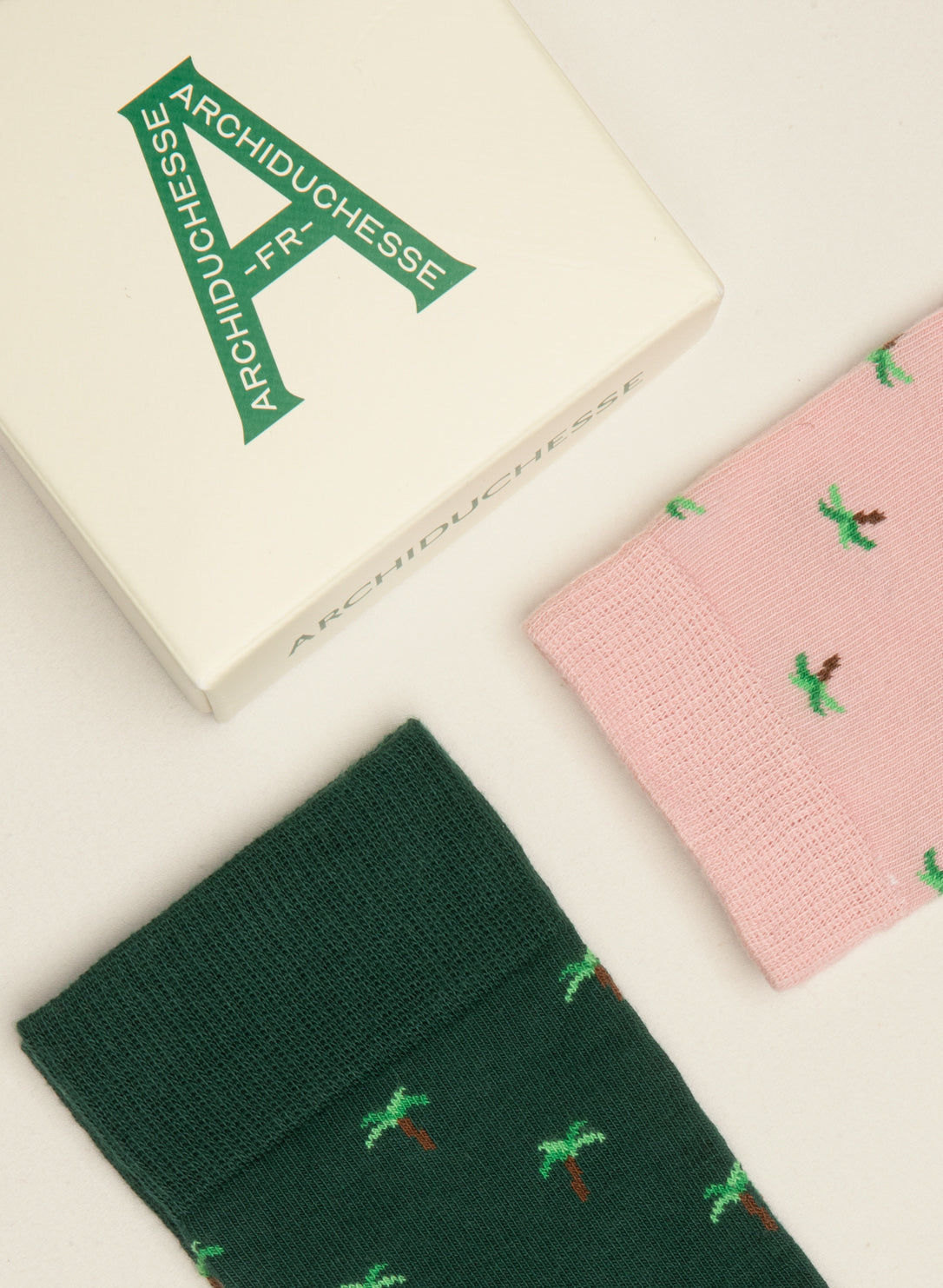 archiduchesse-duo-coco-cool-rose-coco-cool-vert-coffret-2-chaussettes-courtes image 2