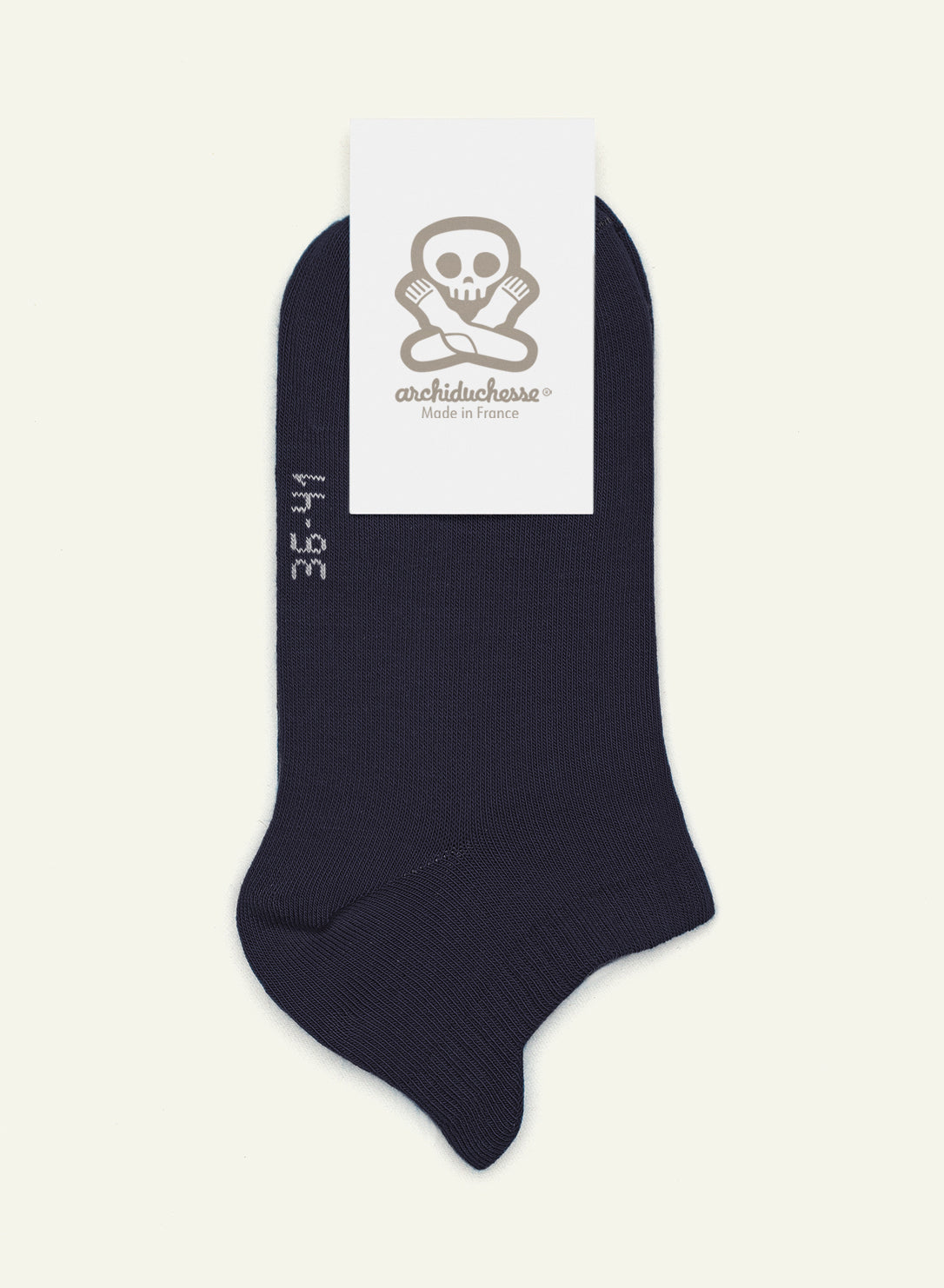 archiduchesse-bleu-marine-socquettes-unisexe-coton image 5