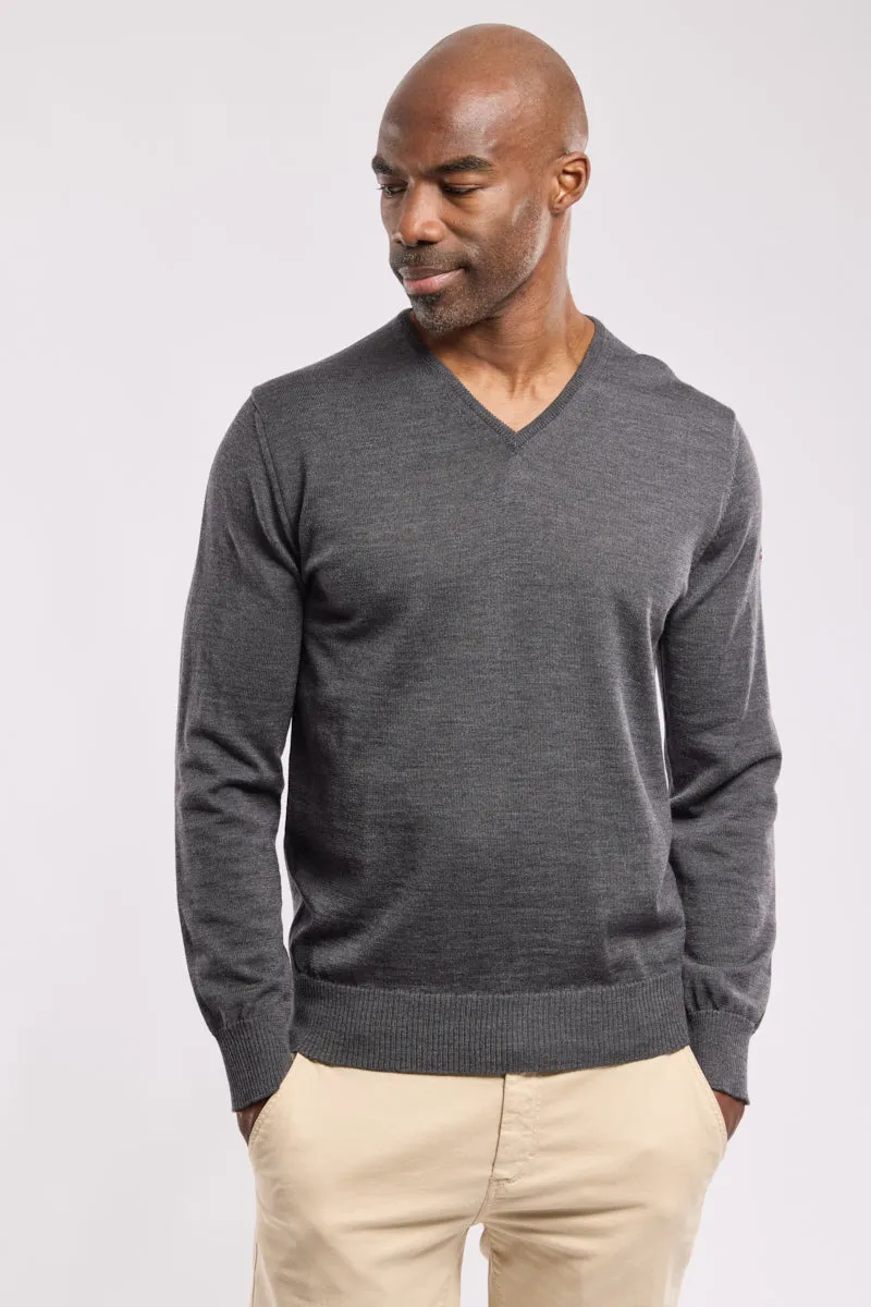 armor-lux-pull-col-v-noyal-homme-100-laine-m-rinos image 1