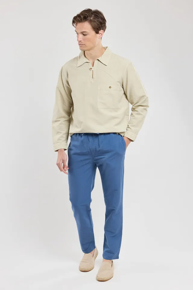 armor-lux-pantalon-taille-lastique-h-ritage-coton-lin-homme image 1