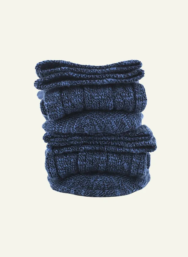 archiduchesse-d-hiver-bleu-chin-chaussettes-mi-haute-chaude image 1