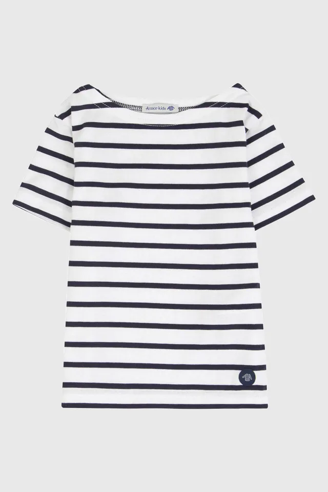 armor-lux-marini-re-kids-manches-courtes-coton-l-ger-rayures image 1