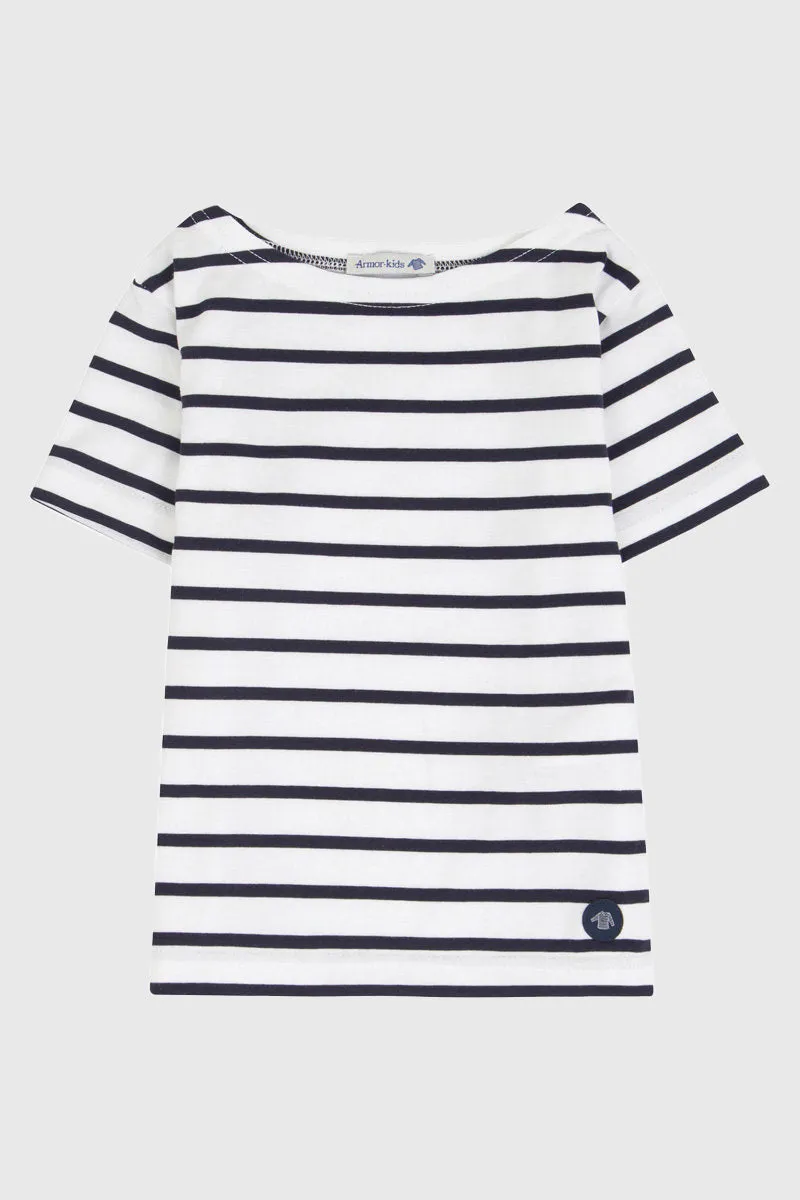 armor-lux-marini-re-kids-manches-courtes-coton-l-ger-rayures image 1